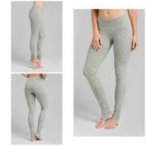 Prana Heather Gray Chevron Leggings
